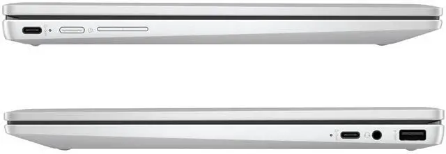 Alt view image 5 of 6 - HP Chromebook x360 14bt-cd000 14" Intel Processor N200 3.2 GHz up to 3.7 GHz 4GB RAM 64GB SSD Intel UHD Graphics ChromeOS Laptop, Silver - 9V8W8AV-I001