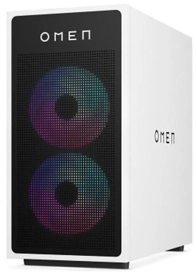 Main image of HP OMEN 35L GT16-0000a AMD Ryzen 5 8500G 3.5 GHz up to 5.0 GHz 16GB DDR5 512GB SSD NVIDIA GeForce RTX 4060 Windows 11 Home Gaming Desktop, White - A32XJAV-V004