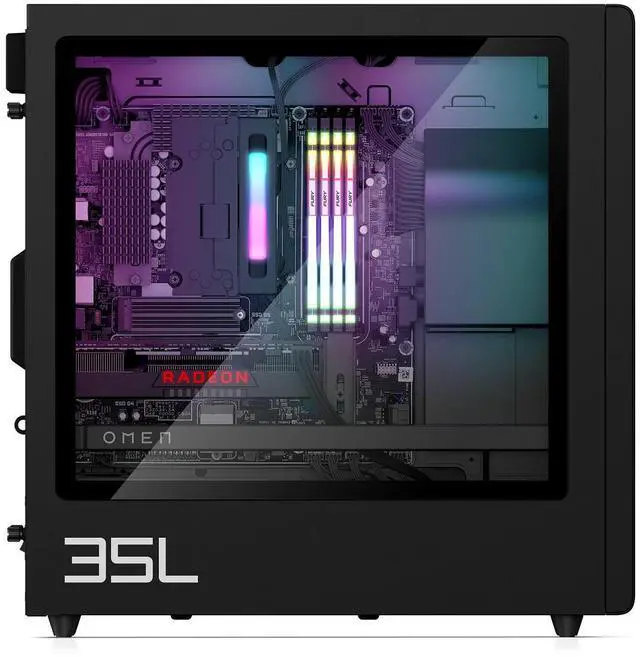 Alt view image 2 of 4 - HP OMEN 35L GT16-0000I Intel Core Ultra9 285K 3.2GHz up to 5.70 GHz 64GB DDR5-5600 1 TB SSD NVIDIA GeForce RTX 4080 Windows 11 Home Gaming Desktop, Black - A32XTAV-V007