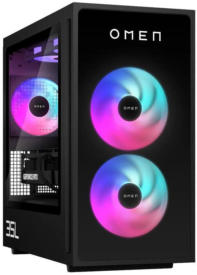 Alt view image 4 of 4 - HP OMEN 35L GT16-0000I Intel Core Ultra9 285K 3.2GHz up to 5.70 GHz 64GB DDR5-5600 1 TB SSD NVIDIA GeForce RTX 4080 Windows 11 Home Gaming Desktop, Black - A32XTAV-V007