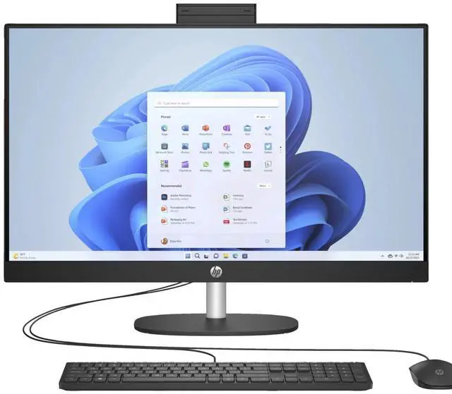 Main image of HP 27-CR0000I 27" FHD IPS Intel Core i3-1315U 1.2 GHz up to 4.5 GHz 8GB DDR4 512GB PCIe NVMe M.2 SSD Intel UHD Graphics Windows 11 Home All-in-One Desktop, Black - 946A7AV-V003