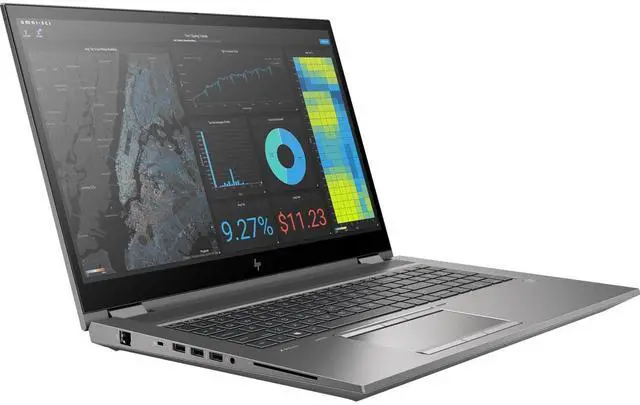 Alt view image 2 of 6 - HP ZBook 17 G7 Mobile Workstation 17.3" FHD Intel Core i9-10885H 2.4 GHz up to 5.3 GHz 64GB DDR4 1TB SSD NVIDIA Quadro RTX 3000 Windows 11 Pro Laptop, Gray - 364C2UC-I010
