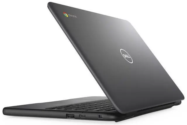 Alt view image 6 of 6 - Dell Chromebook 3100 11.6" Intel Celeron N4000 1.10 GHz up to 2.60 GHz 4GB 32GB eMMC Intel UHD Graphics 600 Chrome OS Laptop, Black - DELL3100L2VXT