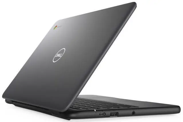 Alt view image 5 of 6 - Dell Chromebook 3100 11.6" Intel Celeron N4000 1.10 GHz up to 2.60 GHz 4GB 32GB eMMC Intel UHD Graphics 600 Chrome OS Laptop, Black - DELL3100L2VXT