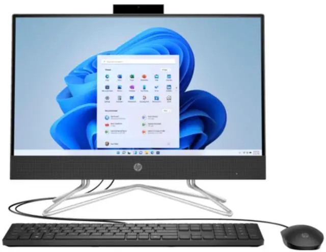 Main image of HP 22-df1511la 21.5" FHD IPS Intel Core i3-1115G4 3.0 GHz up to 4.1 GHz 8GB DDR4 256GB PCIe NVMe M.2 SSD Intel UHD Graphics Windows 11 Home All-in-One Desktop, Black - 69K86LA