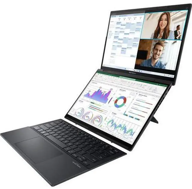 Alt view image 2 of 6 - ASUS Zenbook DUO UX8406 14" 3K OLED Touchscreen Intel Core Ultra 9 185H 2.3 GHz up to 5.1 GHz 32GB 1TB M.2 NVMe SSD Intel Arc Graphics Windows 11 Home Laptop - UX8406MA-PS99T