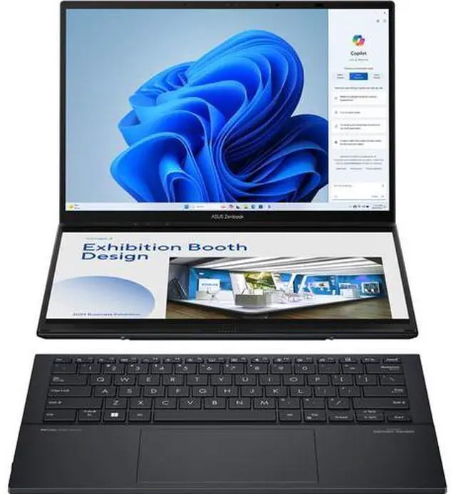 Main image of ASUS Zenbook DUO UX8406 14" 3K OLED Touchscreen Intel Core Ultra 9 185H 2.3 GHz up to 5.1 GHz 32GB 1TB M.2 NVMe SSD Intel Arc Graphics Windows 11 Home Laptop - UX8406MA-PS99T