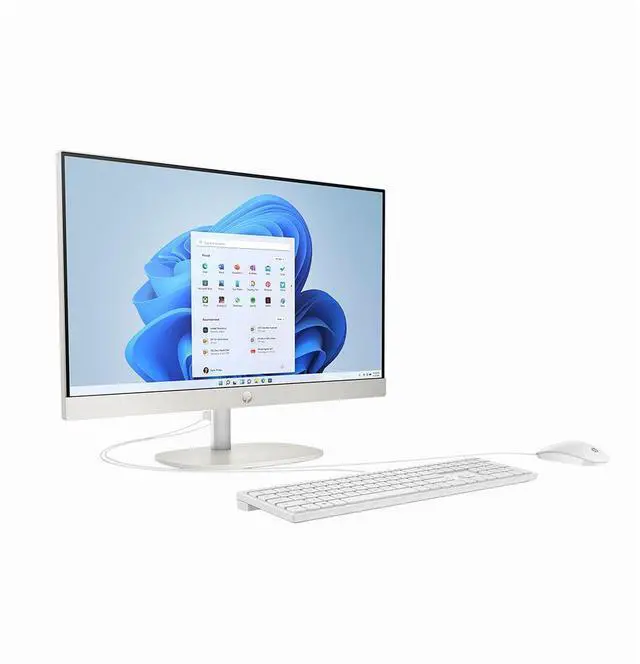 Alt view image 3 of 4 - HP 24-CR0026 23.8" FHD Intel Core i3-N300 up to 3.8 GHz 8GB DDR4 256GB PCIe NVMe M.2 SSD Intel UHD Graphics Windows 11 Home All-in-One Desktop, White - 9W2H5AA