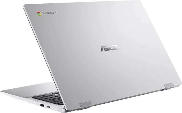 Alt view image 2 of 3 - ASUS Chromebook CX1 15.6" FHD Intel Celeron N4500 1.1 GHz up to 2.8 GHz 8GB 64GB eMMC Intel UHD Graphics Chrome OS Laptop, Silver - CX1500CKA-DH01-CB