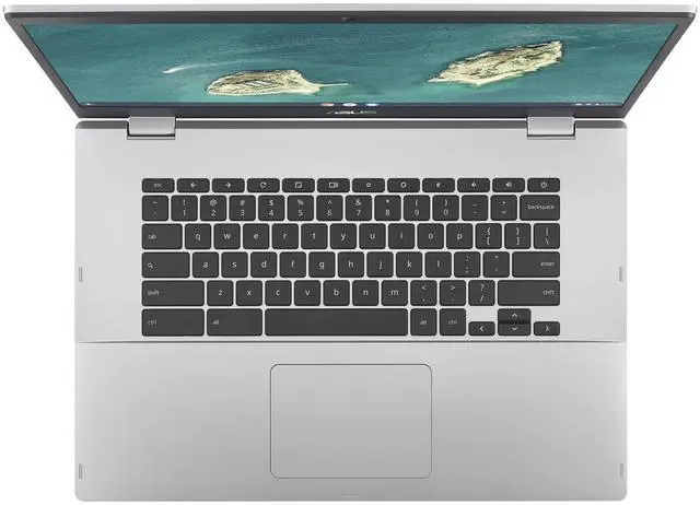 Alt view image 3 of 5 - ASUS Chromebook CX1 15.6" FHD Intel Celeron N3350 1.1 GHz up to 2.4 GHz 8GB 64GB eMMC Intel HD Graphics 500 Chrome OS Laptop, Silver - CX1500CNA-BB01-CB