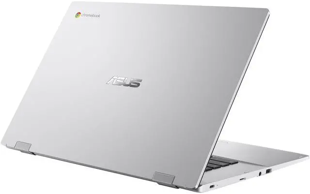 Alt view image 5 of 5 - ASUS Chromebook CX1 15.6" FHD Intel Celeron N3350 1.1 GHz up to 2.4 GHz 8GB 64GB eMMC Intel HD Graphics 500 Chrome OS Laptop, Silver - CX1500CNA-BB01-CB