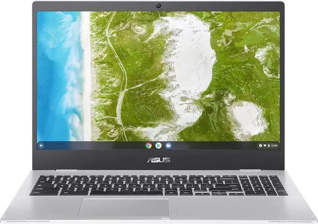 Main image of ASUS Chromebook CX1 15.6" FHD Intel Celeron N4500 1.1 GHz up to 2.8 GHz 4GB 64GB eMMC Intel UHD Graphics ChromeOS Laptop, Silver - CX1500CKA-SS01-CB