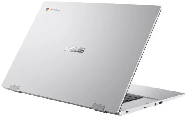 Alt view image 5 of 6 - ASUS Chromebook CX1 15.6" FHD Intel Celeron N4500 1.1 GHz up to 2.8 GHz 4GB 64GB eMMC Intel UHD Graphics ChromeOS Laptop, Silver - CX1500CKA-SS01-CB