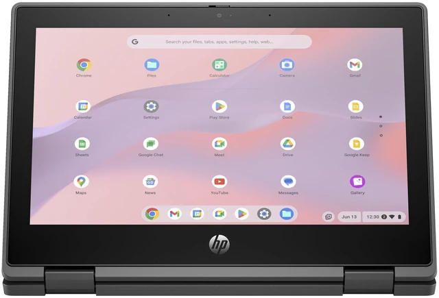 Alt view image 2 of 6 - HP Fortis Flip G1i 11.6" Touch Intel N150 0.8 GHz up to 3.6 GHz 8GB RAM 128GB UFS Intel UHD Graphics Windows 11 Pro Laptop, Black - BP5A1UC-I010