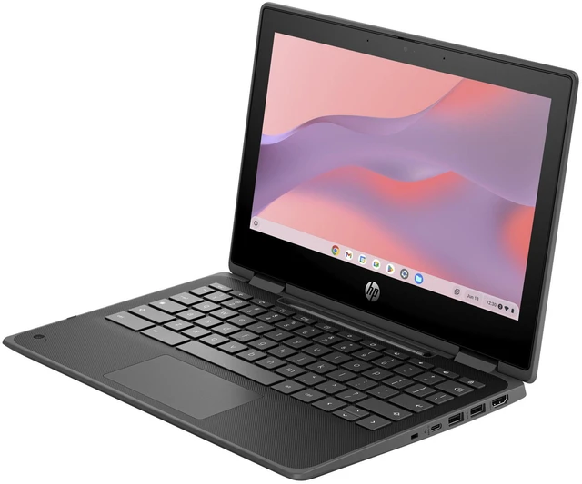 Alt view image 3 of 6 - HP Fortis Flip G1i 11.6" Touch Intel N150 0.8 GHz up to 3.6 GHz 8GB RAM 128GB UFS Intel UHD Graphics Windows 11 Pro Laptop, Black - BP5A1UC-I010