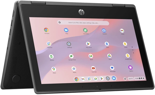Alt view image 5 of 6 - HP Fortis Flip G1i 11.6" Touch Intel N150 0.8 GHz up to 3.6 GHz 8GB RAM 128GB UFS Intel UHD Graphics Windows 11 Pro Laptop, Black - BP5A1UC-I010