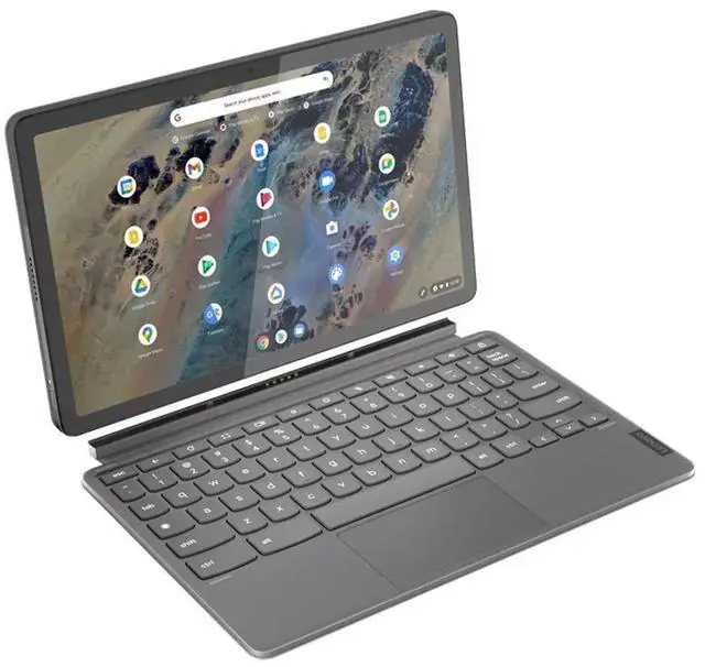Alt view image 2 of 6 - Lenovo Chromebook Duet 3 10.95" 2K Touch Snapdragon 7c Gen 2 up to 2.55 GHz 8GB RAM 128GB eMMC Qualcomm Adreno ChromeOS, Storm Grey - 82T6001HUS