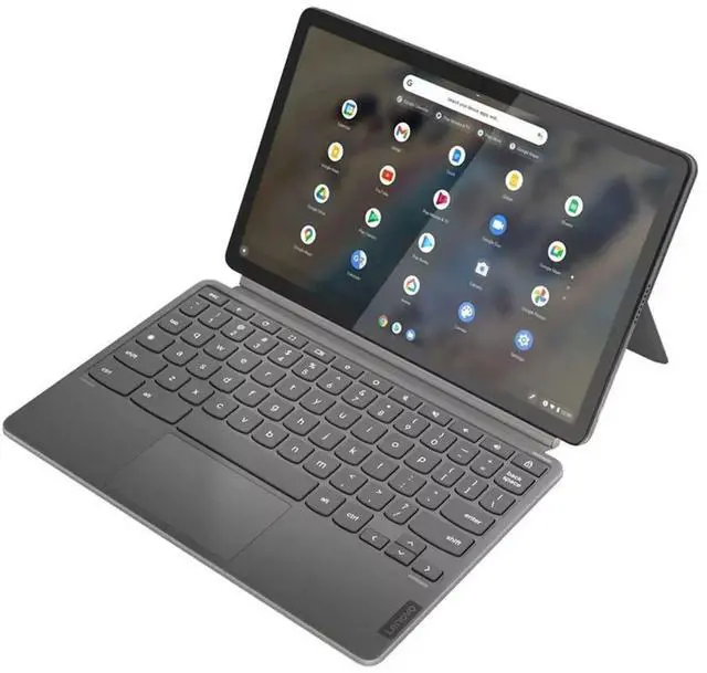 Alt view image 3 of 6 - Lenovo Chromebook Duet 3 10.95" 2K Touch Snapdragon 7c Gen 2 up to 2.55 GHz 8GB RAM 128GB eMMC Qualcomm Adreno ChromeOS, Storm Grey - 82T6001HUS