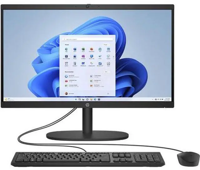 Main image of HP 22-DG0020 21.45" FHD Intel N100 0.7 GHz up to 3.40 GHz 8GB DDR5-4800 256GB NVMe M.2 SSD Intel UHD Graphics Windows 11 Home All-in-One Desktop, Black, Minor scratches and dents - 9D083AA