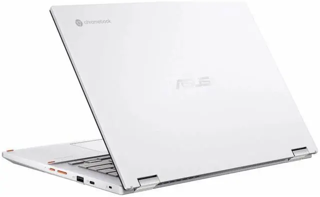 Alt view image 4 of 5 - ASUS Chromebook Vibe CX34 Flip CX3401 14" WUXGA Touch Intel Core i5-1235U 1.3 GHz 16GB RAM 512GB SSD Intel Iris Xe Graphics ChromeOS Laptop, White - CX3401FBA-DH562T-S