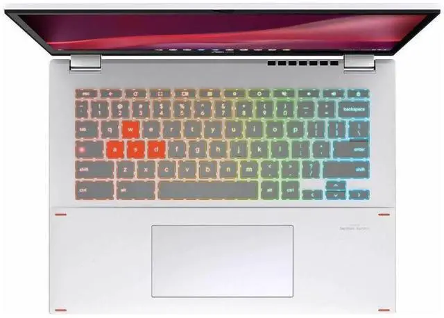 Alt view image 5 of 5 - ASUS Chromebook Vibe CX34 Flip CX3401 14" WUXGA Touch Intel Core i5-1235U 1.3 GHz 16GB RAM 512GB SSD Intel Iris Xe Graphics ChromeOS Laptop, White - CX3401FBA-DH562T-S