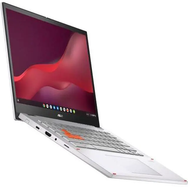 Alt view image 3 of 6 - ASUS Chromebook Vibe CX34 Flip 14" WUXGA Touch Intel Core i5-1235U 1.3 GHz up to 4.4 GHz 8GB RAM 256GB SSD Intel Iris Xe Graphics ChromeOS Laptop, White - CX3401FBA-DH586T-S