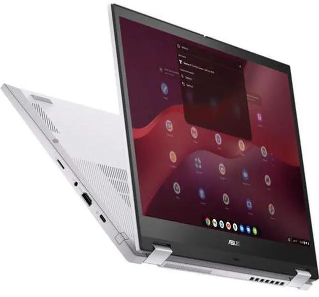 Alt view image 5 of 6 - ASUS Chromebook Vibe CX34 Flip 14" WUXGA Touch Intel Core i5-1235U 1.3 GHz up to 4.4 GHz 8GB RAM 256GB SSD Intel Iris Xe Graphics ChromeOS Laptop, White - CX3401FBA-DH586T-S