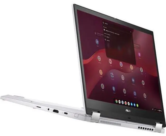 Alt view image 6 of 6 - ASUS Chromebook Vibe CX34 Flip 14" WUXGA Touch Intel Core i5-1235U 1.3 GHz up to 4.4 GHz 8GB RAM 256GB SSD Intel Iris Xe Graphics ChromeOS Laptop, White - CX3401FBA-DH586T-S