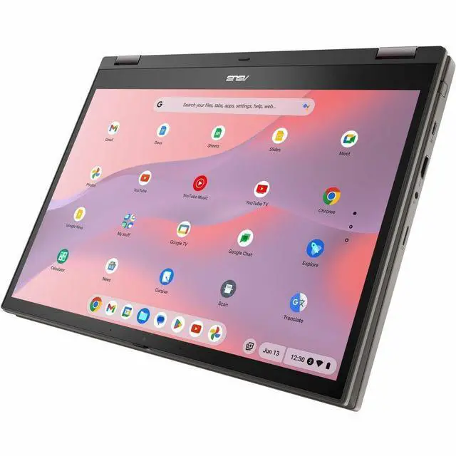 Alt view image 3 of 6 - ASUS Chromebook Flip CX3401 14" WUXGA Touch Intel Core i3-1215U 1.2 GHz up to 4.4 GHz 8GB RAM 128GB SSD Intel UHD Graphics ChromeOS Laptop, Gray - CX3401FBA-DS32T-CB