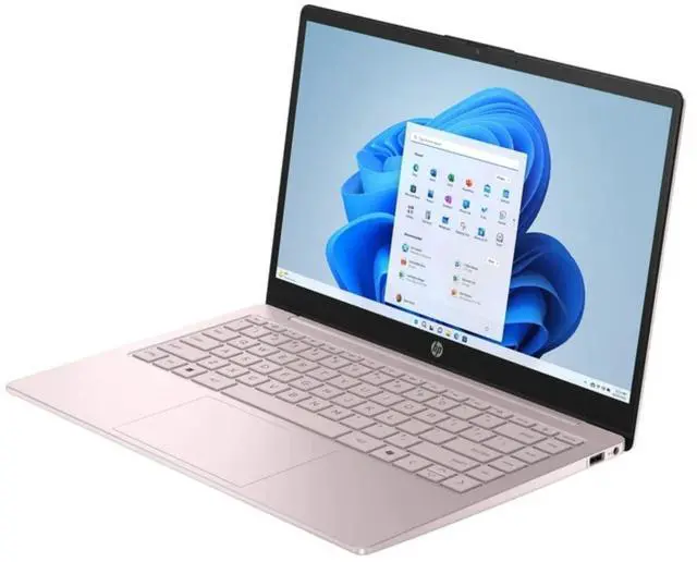 Alt view image 3 of 6 - HP 14-ep2011wm 14" HD Intel N150 0.8 GHz up to 3.6 GHz 4GB DDR4 128GB UFS Intel UHD Graphics Windows 11 Home in S mode Laptop, Pink - B5VU3UA