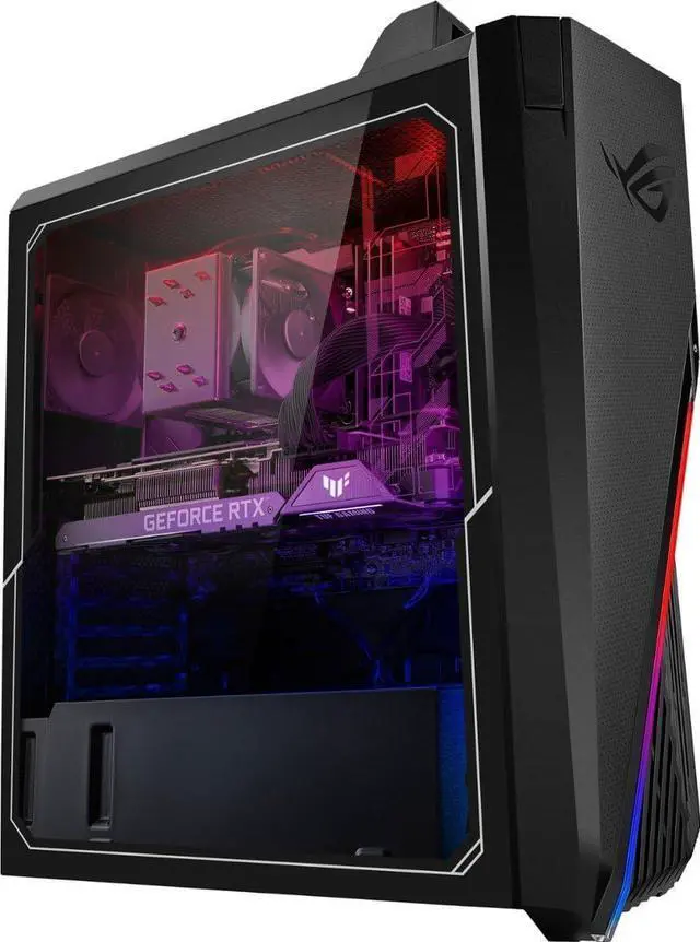 Alt view image 3 of 5 - ASUS ROG Strix GT15 G15 Intel Core i7-12700KF 3.60 GHz up to 4.90 GHz 16GB DDR4 2TB SATA HDD + 512GB SSD NVIDIA GeForce RTX 3080 Windows 11 Home Gaming Desktop - GT15CF-I73080VR