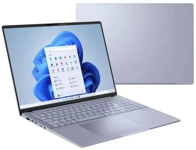 Alt view image 2 of 5 - ASUS Vivobook S16 16" OLED Intel Core Ultra 9-285H 2.90 GHz up to 5.40 GHz 32GB 1TB PCIe NVMe M.2 SSD Intel Arc Graphics Windows 11 Pro Laptop, Mist Blue - S5606CA-SB92