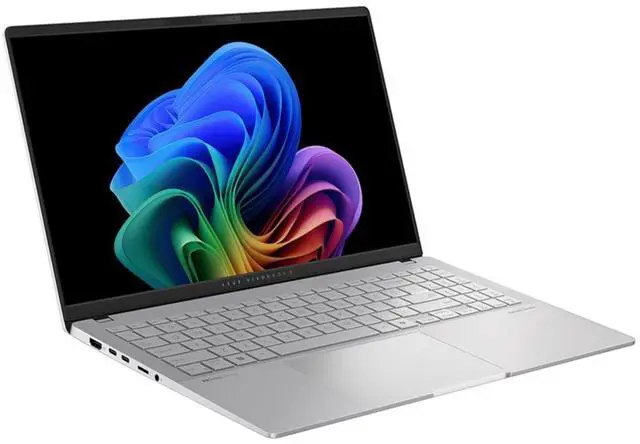 Alt view image 2 of 6 - ASUS Vivobook S15 15.6" 3K OLED Snapdragon X Elite X1E-78-100 up to 3.4 GHz 16GB RAM 1TB SSD Qualcomm Adreno Windows 11 Home Laptop, Silver - S5507QAD-PS96