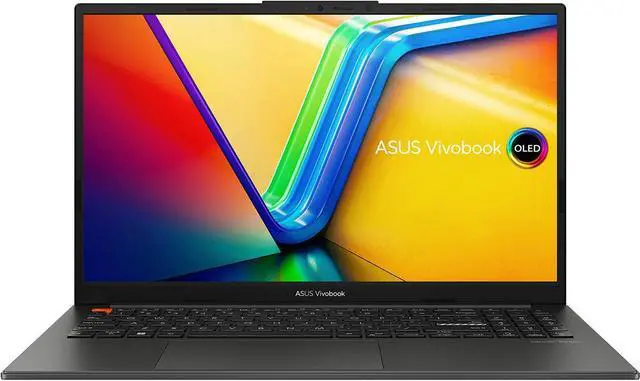 Main image of ASUS Vivobook S 15 15.6" 2.8K OLED Intel Core i5-13500H 2.6 GHz up to 4.7 GHz 8GB RAM 512GB SSD Intel Iris Xe Graphics Windows 11 Home Laptop, Midnight Black - K5504VA-DS51