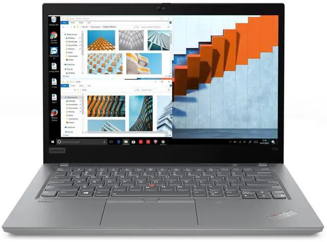Alt view image 4 of 5 - Lenovo ThinkPad T14 Gen 2 14" FHD Intel Core i5-1145G7 2.60 GHz up to 4.40 GHz 16 GB DDR4 256 GB SSD Intel Iris Xe Graphics Windows 11 Pro Laptop, Gray, Minor Scratches and Dents - 20W1S9J400-I020