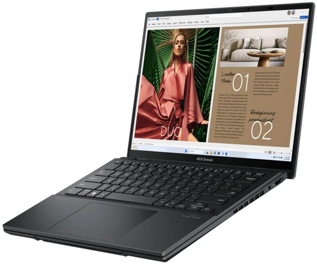 Alt view image 5 of 6 - ASUS Zenbook Duo 14" FHD OLED Touch Intel Core Ultra 5 125H 3.3 GHz up to 4.5 GHz 16GB RAM 1TB SSD Intel Arc Graphics Windows 11 Home Laptop, Black - UX8406MA-DS51T-CB