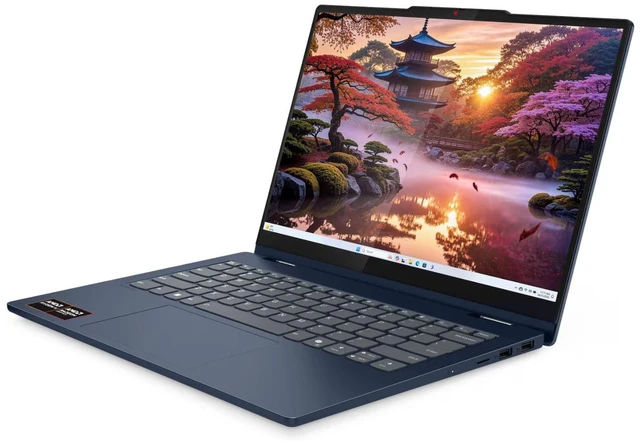 Alt view image 4 of 6 - Lenovo IdeaPad 5 14" WUXGA Touch AMD Ryzen AI 7 350 2.0 GHz up to 5.0 GHz 16GB 1TB SSD AMD Radeon 860M Backlit KB, Windows 11 Home Laptop with Pen, Blue - 83KT001YUS