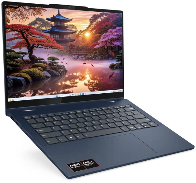 Alt view image 6 of 6 - Lenovo IdeaPad 5 14" WUXGA Touch AMD Ryzen AI 7 350 2.0 GHz up to 5.0 GHz 16GB 1TB SSD AMD Radeon 860M Backlit KB, Windows 11 Home Laptop with Pen, Blue - 83KT001YUS