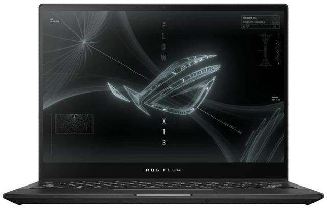 Main image of ASUS ROG Flow X13 13.4" WUXGA Touch AMD Ryzen 9 5900HS 3.0 GHz up to 4.6 GHz 16GB RAM 1TB SSD NVIDIA GeForce RTX 3050 Ti Windows 11 Home Gaming Laptop, Black - GV301QE-211.ZG13