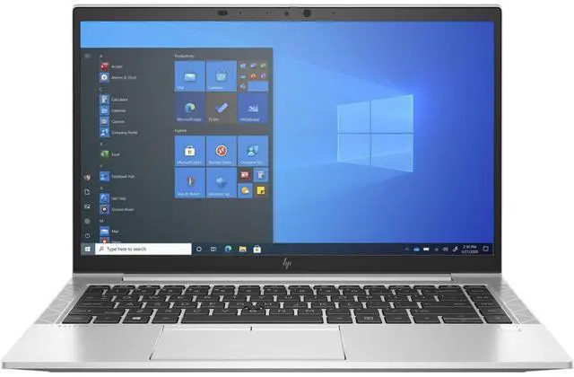 Main image of HP EliteBook 845 G8 14" FHD AMD Ryzen 5 PRO 5650U 2.3 GHz up to 4.2 GHz 16 GB DDR4 256 GB SSD AMD Radeon Graphics Windows 11 Pro Laptop, Silver, Minor Scratches and Dent - 61J05UC-I012