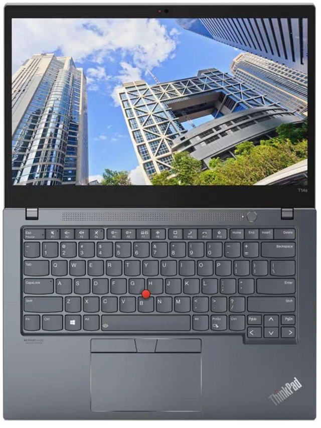 Alt view image 3 of 6 - Lenovo ThinkPad T14s Gen 2 14" FHD Touchscreen Intel Core i7-1165G7 2.8 GHz 16GB 512GB SSD Intel Iris Xe Windows 11 Pro Laptop, Grey, Minor Scratches and Dents - 20WM0080US-I010