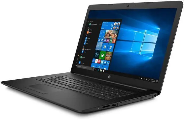 Main image of HP 17-by1053dx 17.3" HD+ Intel Core i5-8265U 1.6 GHz up to 3.9 GHz 8GB DDR4 512GB SSD Intel UHD Graphics Windows 11 Home Laptop, Black - 7QK06UA-I011