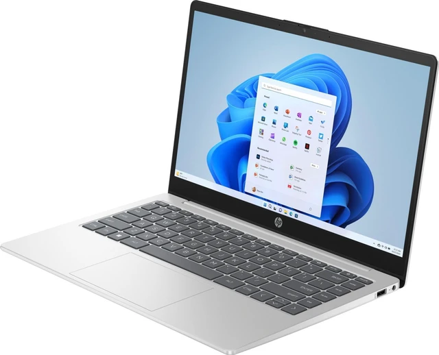 Alt view image 3 of 5 - HP 14-em0000 14" Touch AMD Ryzen 5 7530U 2.0 GHz up to 4.5 GHz 8GB DDR4 256GB SSD AMD Radeon Graphics Windows 11 Home Laptop, Silver - AX6B7AV-I020