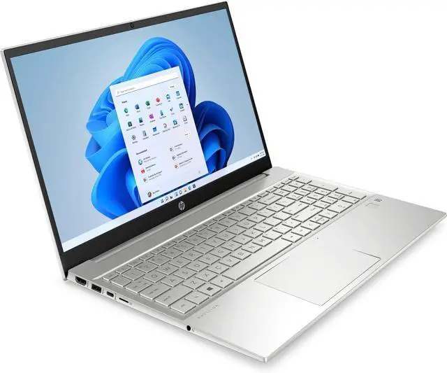 Alt view image 3 of 6 - HP Pavilion 15-EG2053CL 15.6" FHD Touchscreen Intel Core i5-1235U 1.30 GHz up to 4.40 GHz 12 GB DDR4 512 GB SSD Intel Iris Xe Graphics Windows 11 Home Laptop, Silver - 15-EG2053CL
