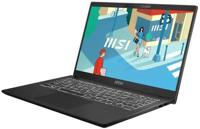Alt view image 3 of 6 - MSI Modern 15 H B13MG 15.6" FHD Intel Core i9-13900H 2.6 GHz up to 5.40 GHz 32 GB DDR4 1 TB SSD Intel Iris Xe Graphics Windows 11 Home Laptop, Black - Modern B13M-010US