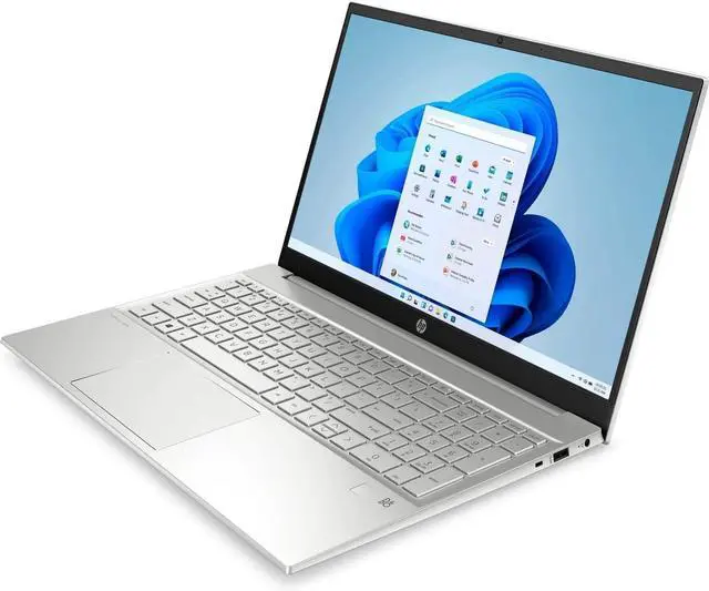 Alt view image 2 of 6 - HP Pavilion 15-EG2053CL 15.6" FHD Touchscreen Intel Core i5-1235U 1.30 GHz up to 4.40 GHz 12 GB DDR4 512 GB SSD Intel Iris Xe Graphics Windows 11 Home Laptop, Silver - 15-EG2053CL