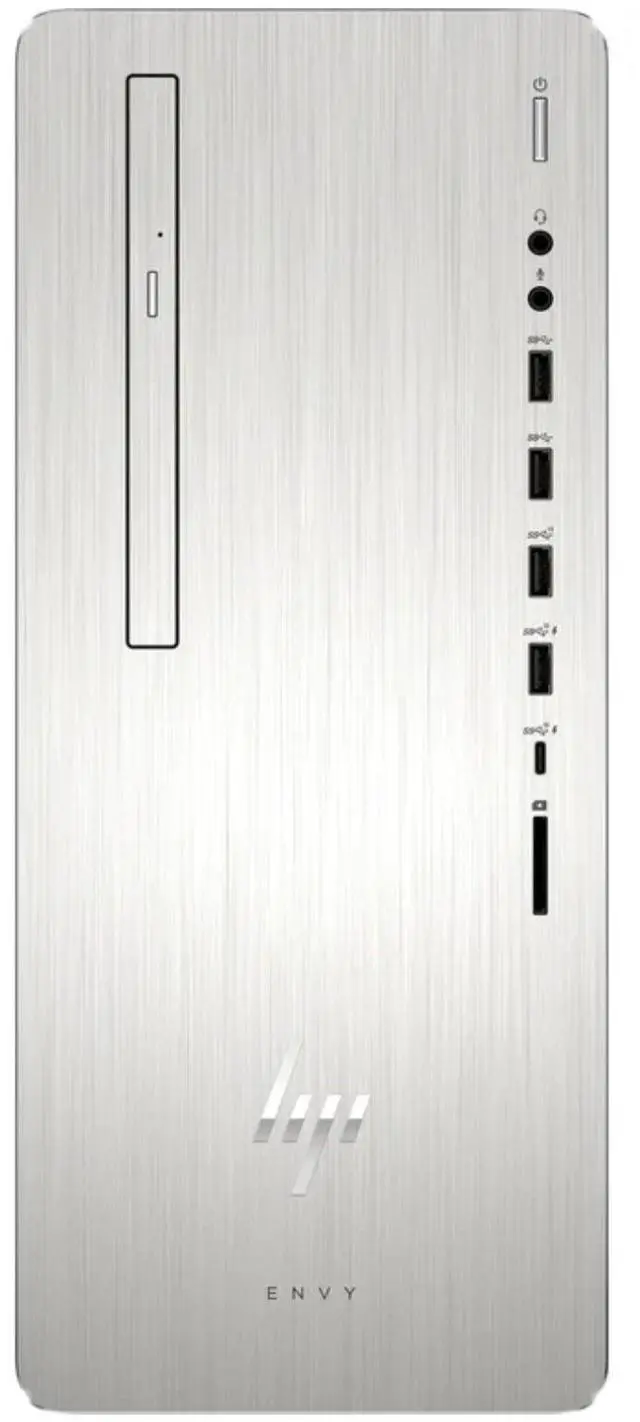 Main image of HP ENVY 795-0137cb Intel Core i7-8700 3.2 GHz up to 4.6 GHz 12GB DDR4 2TB HDD Intel UHD Graphics 630 Windows 11 Home Desktop, Silver - 5QA55AA-E012