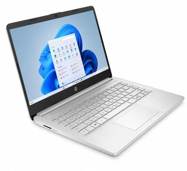 Alt view image 2 of 4 - HP 14-dq6013dx 14" Intel N150 0.8 GHz up to 3.6 GHz 16GB DDR4 128GB UFS Intel UHD Graphics Windows 11 Home Laptop, Silver - B87SPUA-I001