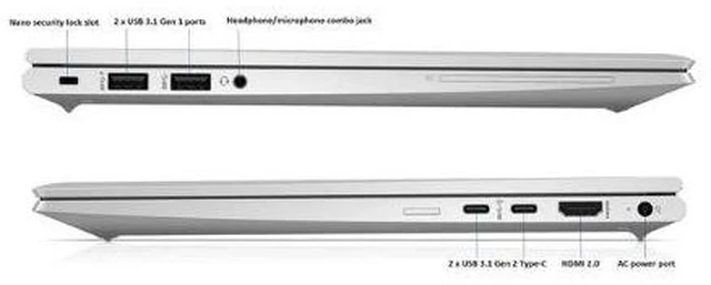 Alt view image 5 of 5 - HP EliteBook 845 G7 14" FHD IPS AMD Ryzen 5 PRO 4650U 2.1 GHz up to 4.0 GHz 16GB 256GB SSD AMD Radeon Windows 11 Pro Laptop, Silver, Minor Scratches and Dents - 30A63UC-I020