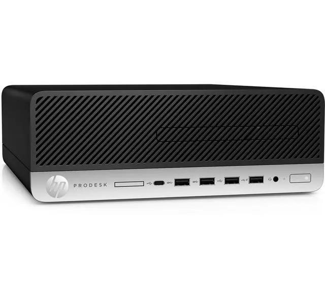Alt view image 3 of 4 - HP ProDesk 600 G4 SFF Intel Core i5-8500 3 GHz up to 4.1 GHz 16 GB DDR4 256GB SSD Intel UHD Graphics 630 Windows 11 Pro Desktop, Black - 5KV26UP